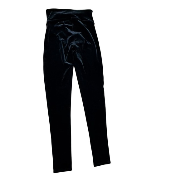 SPANX Black Velvet Full Length Shape Wear Leggings Size Small - Picture 2 of 5